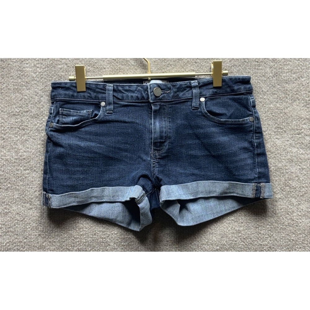 Paige Jimmy Jimmy Jean Shorts Womens 28 Blue Boyfriend Cuffed Denim USA EUC